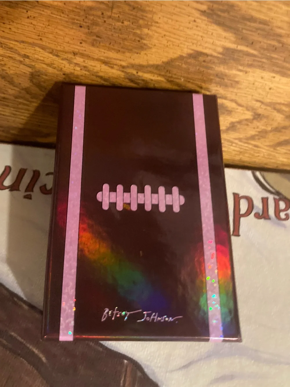 Betsey Johnson Football Keychain Card Holder Charm